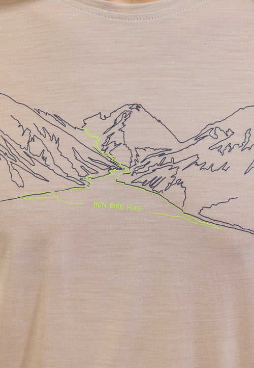 Ascent Performance Wool 130 run bike hike t-shirt