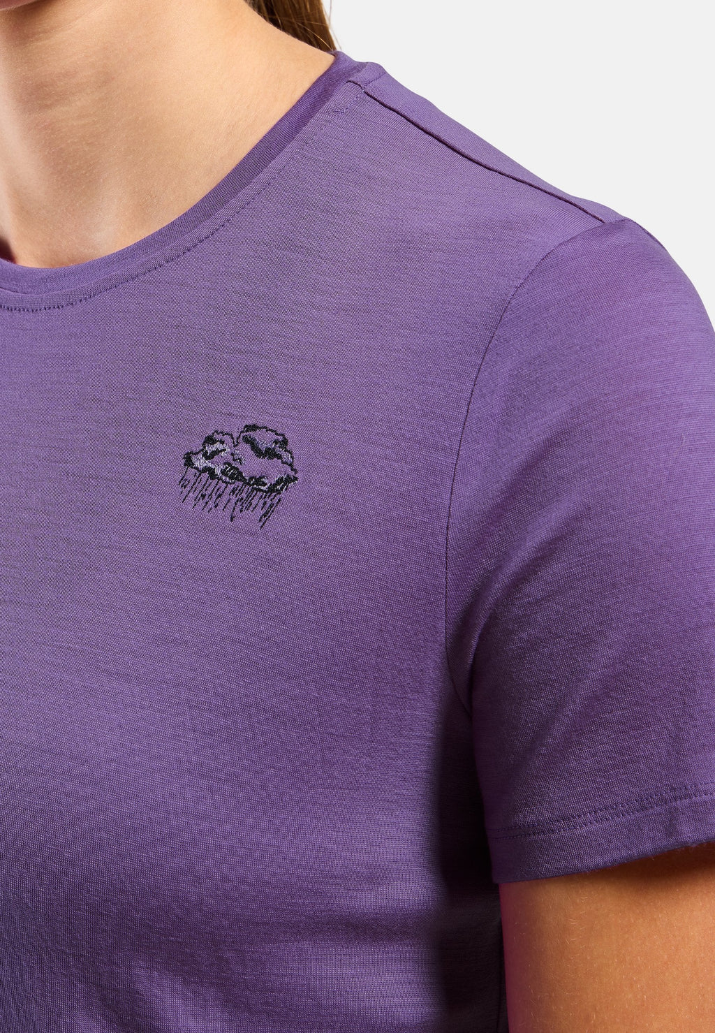 The Ascent merino 160 raincloud t-shirt