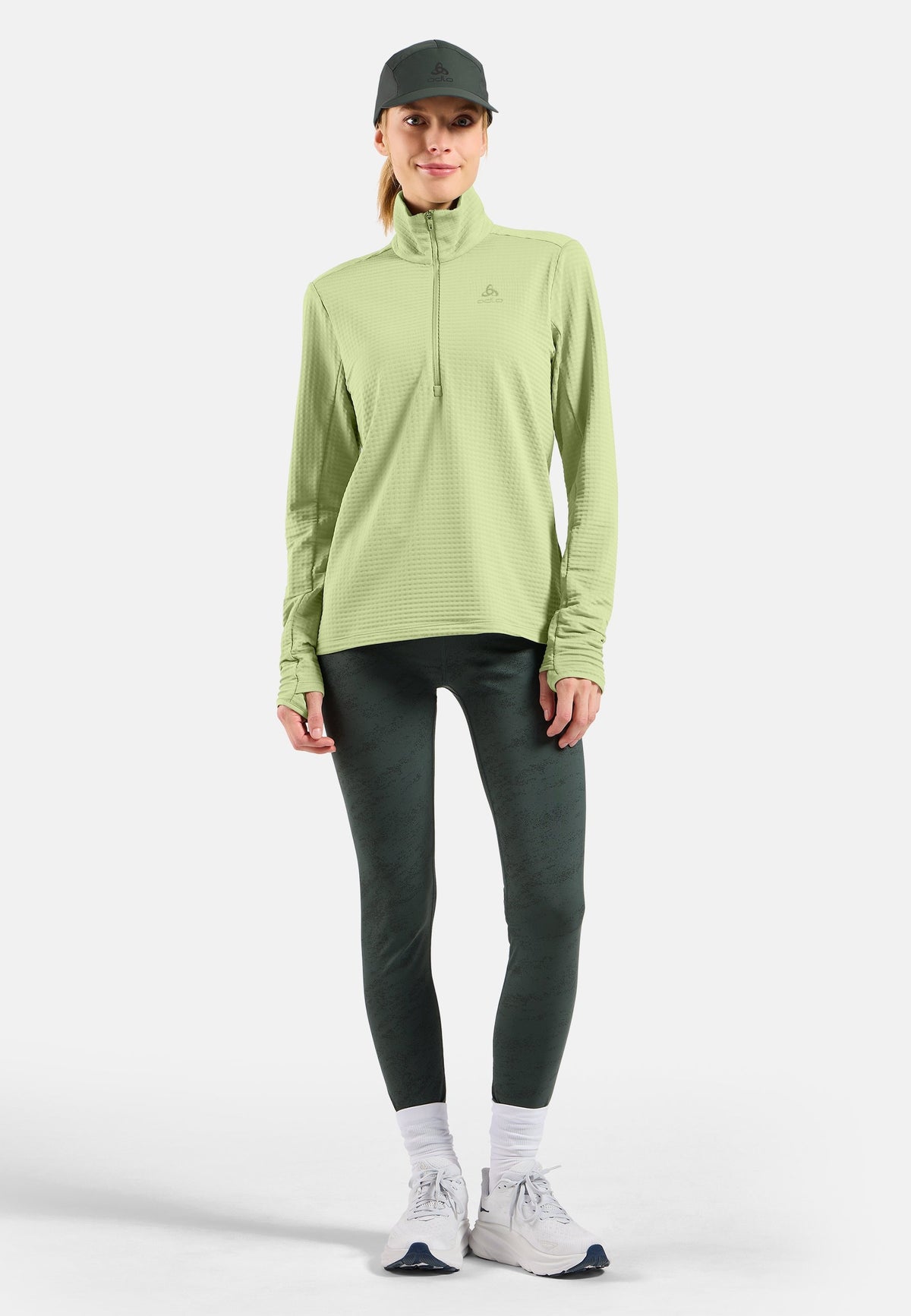 The Essentials Thermal half-zip running mid layer
