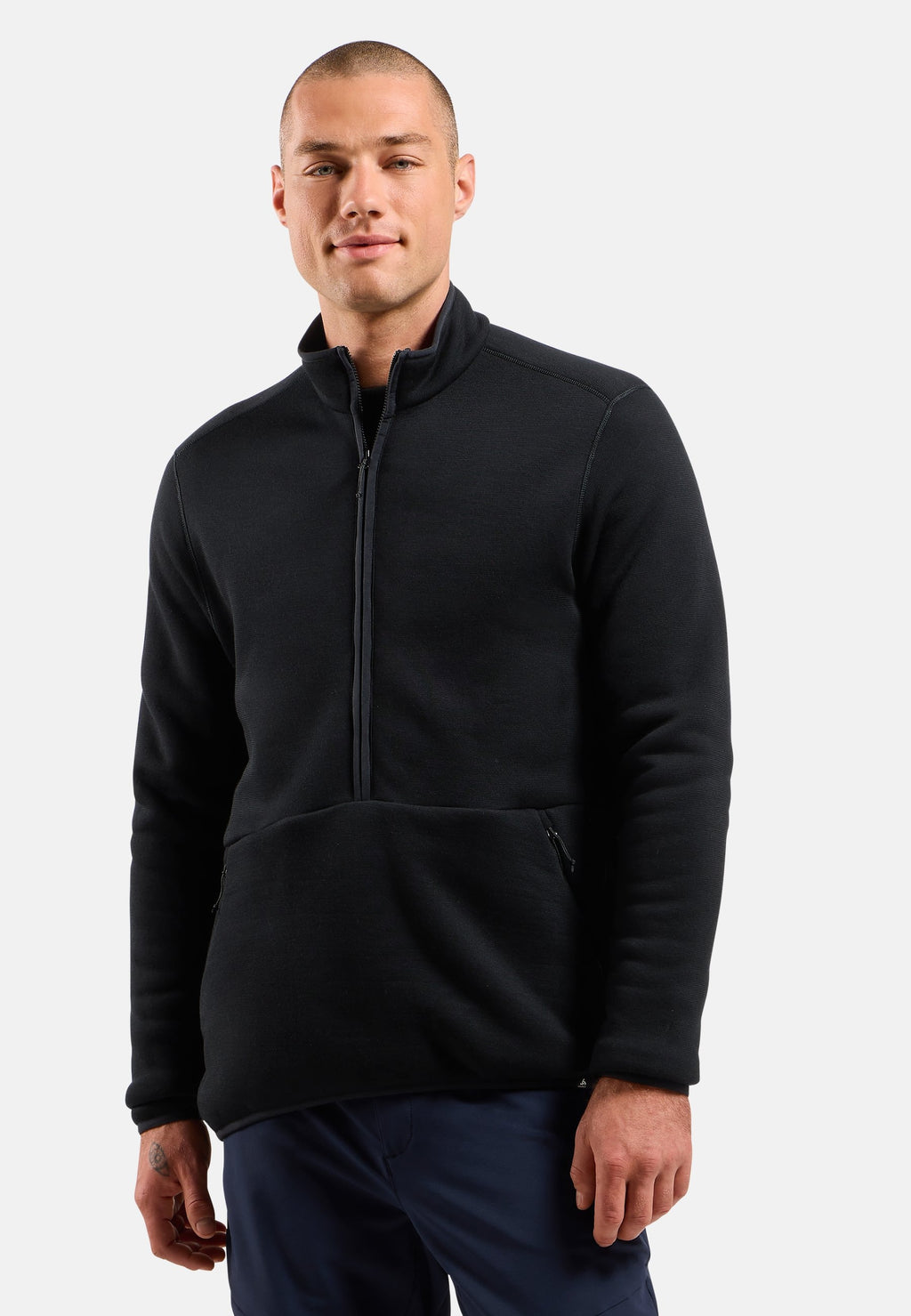 The Airwool unisex merino half-zip mid layer
