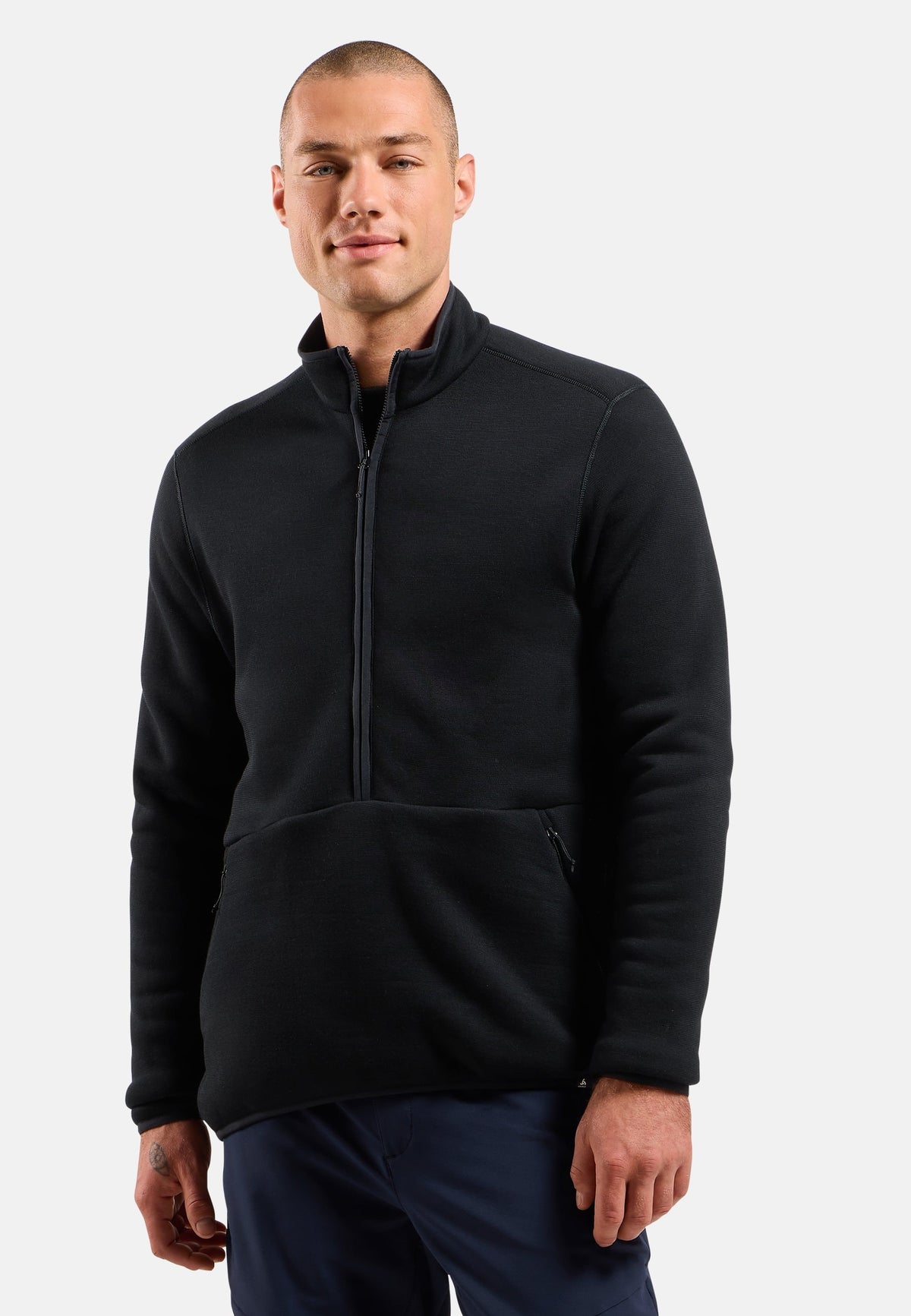 The Airwool unisex merino half-zip mid layer