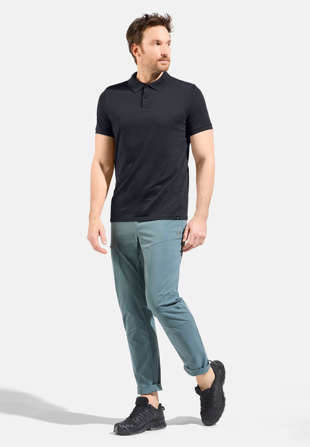 The Ascent natural polo shirt
