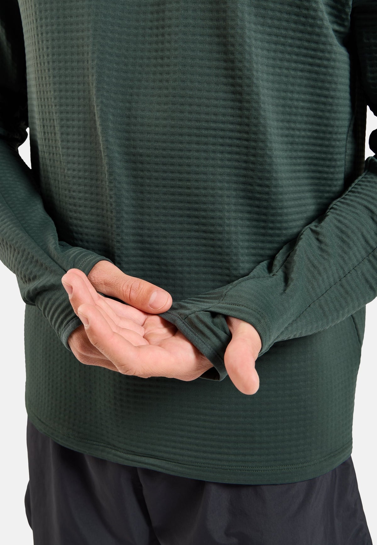 The Essentials Thermal hooded running mid layer