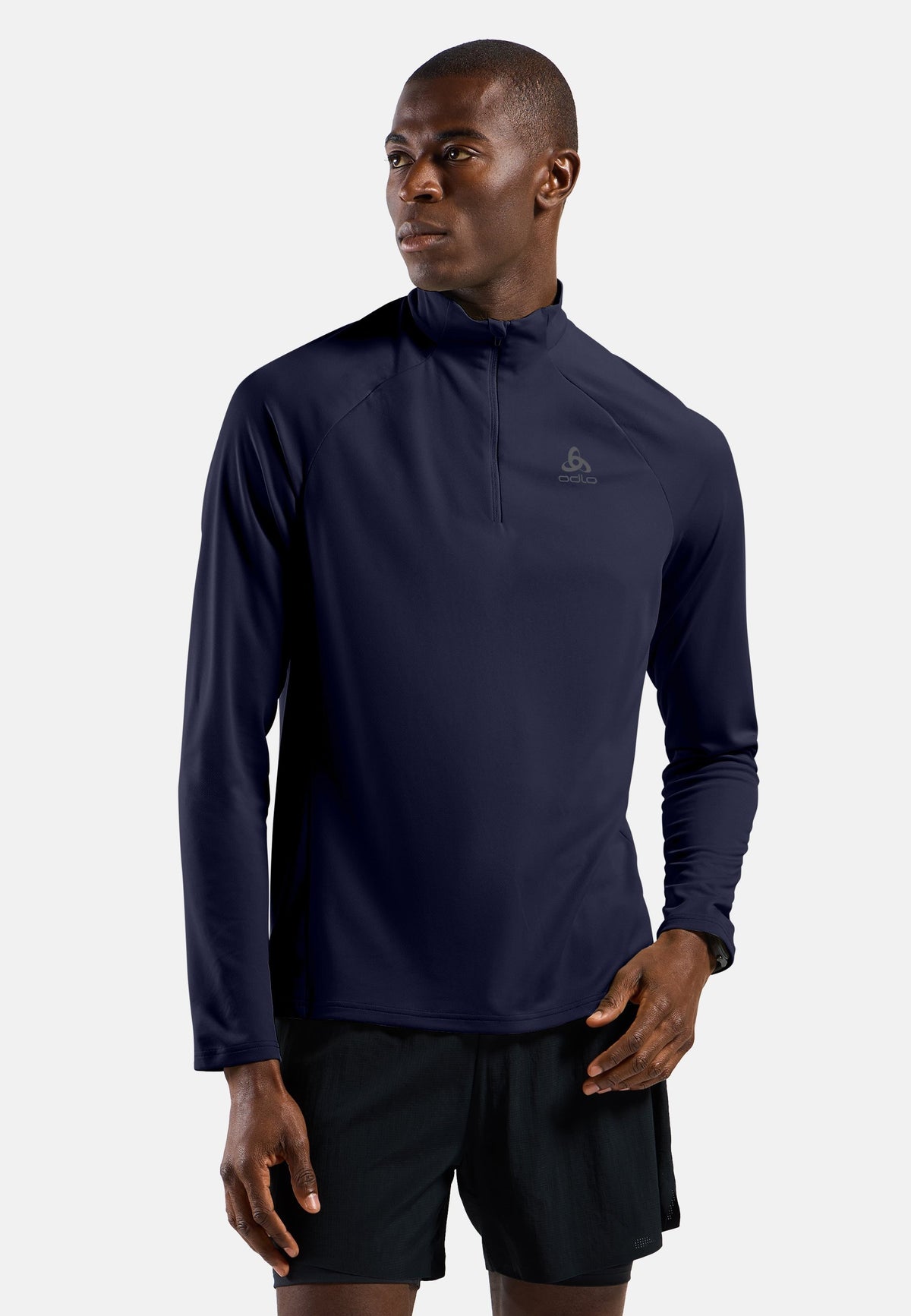The men's Essentials half-zip running mid layer