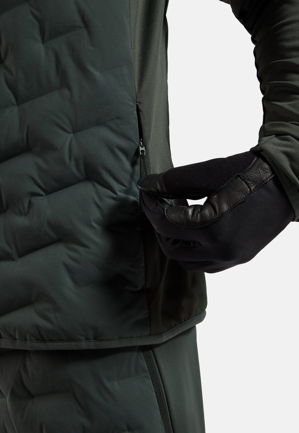 The Zeroweight Insulator hybrid mid layer hooded zip