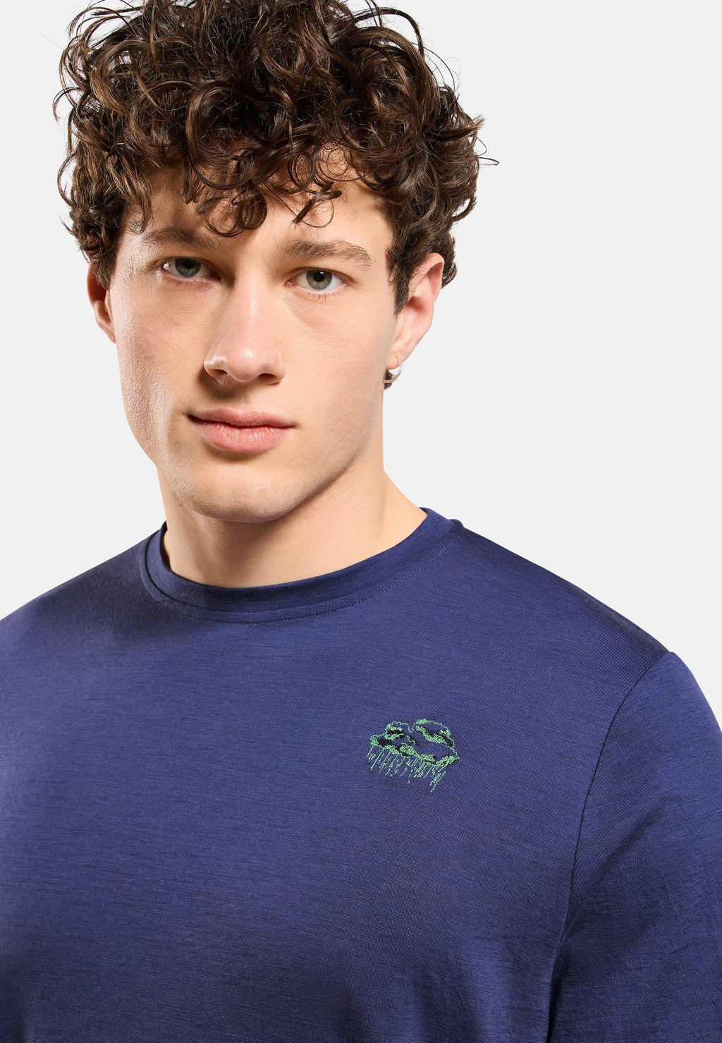 The Ascent merino 160 raincloud t-shirt