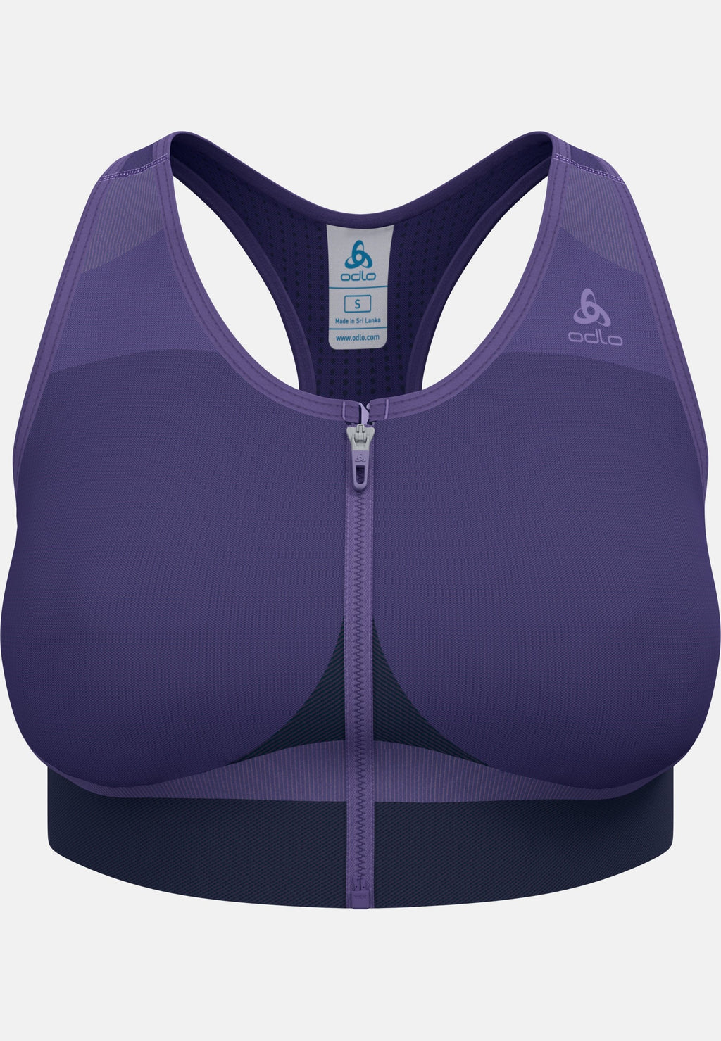 The Seamless zip high-support sports bra