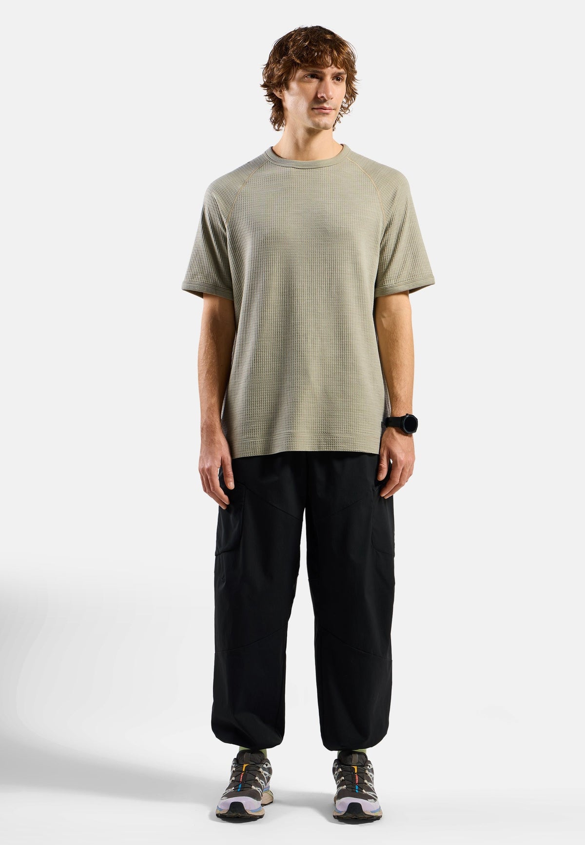 The Ascent merino blend waffle short-sleeve t-shirt