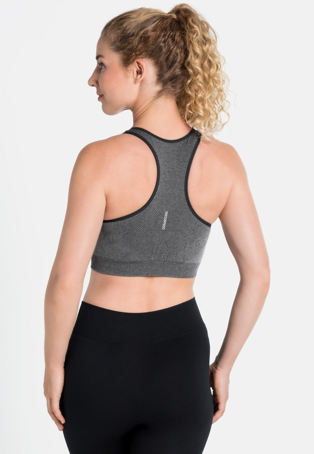 The Ceramicool Seamless Medium Sports Bra