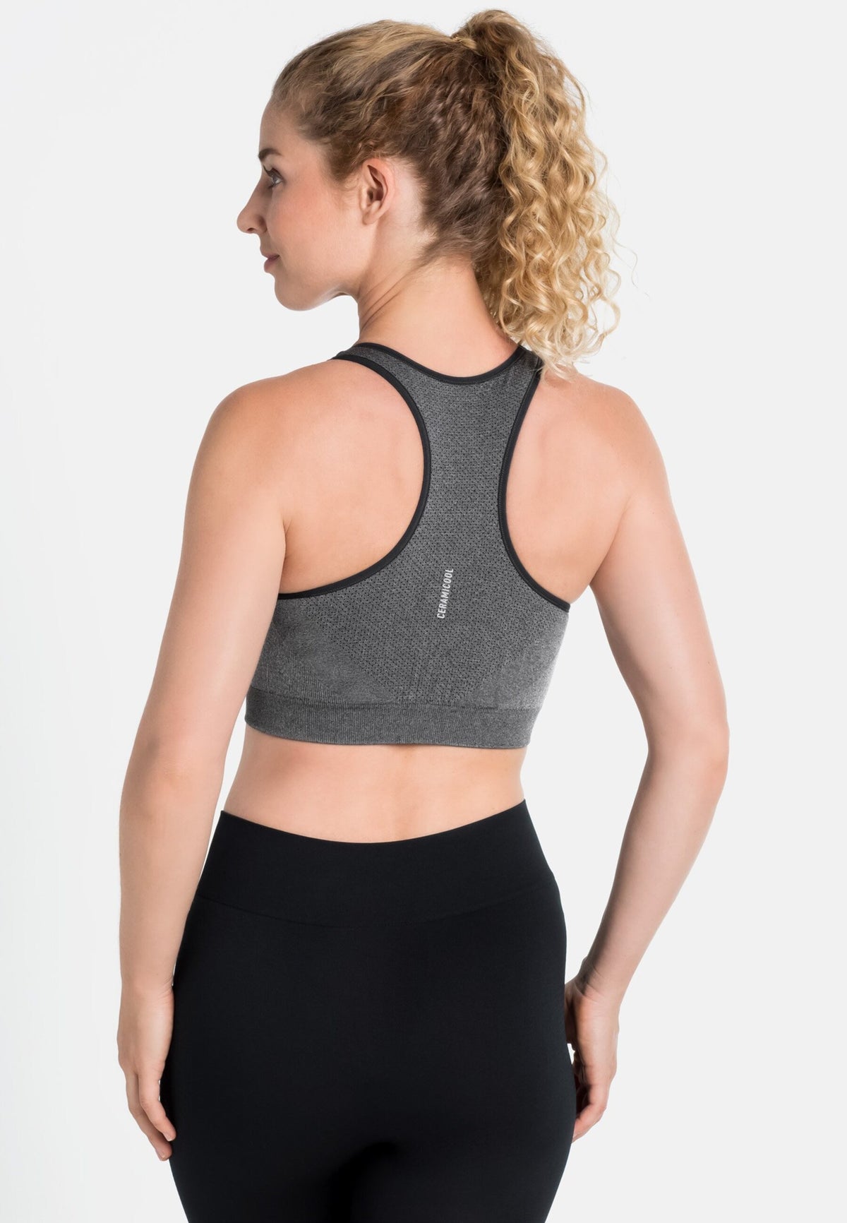 The Ceramicool Seamless Medium Sports Bra