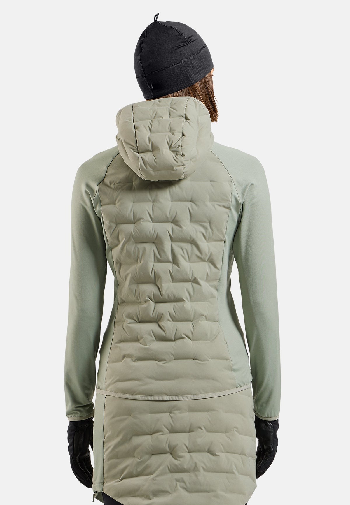 The Zeroweight Insulator hybrid mid layer hooded zip