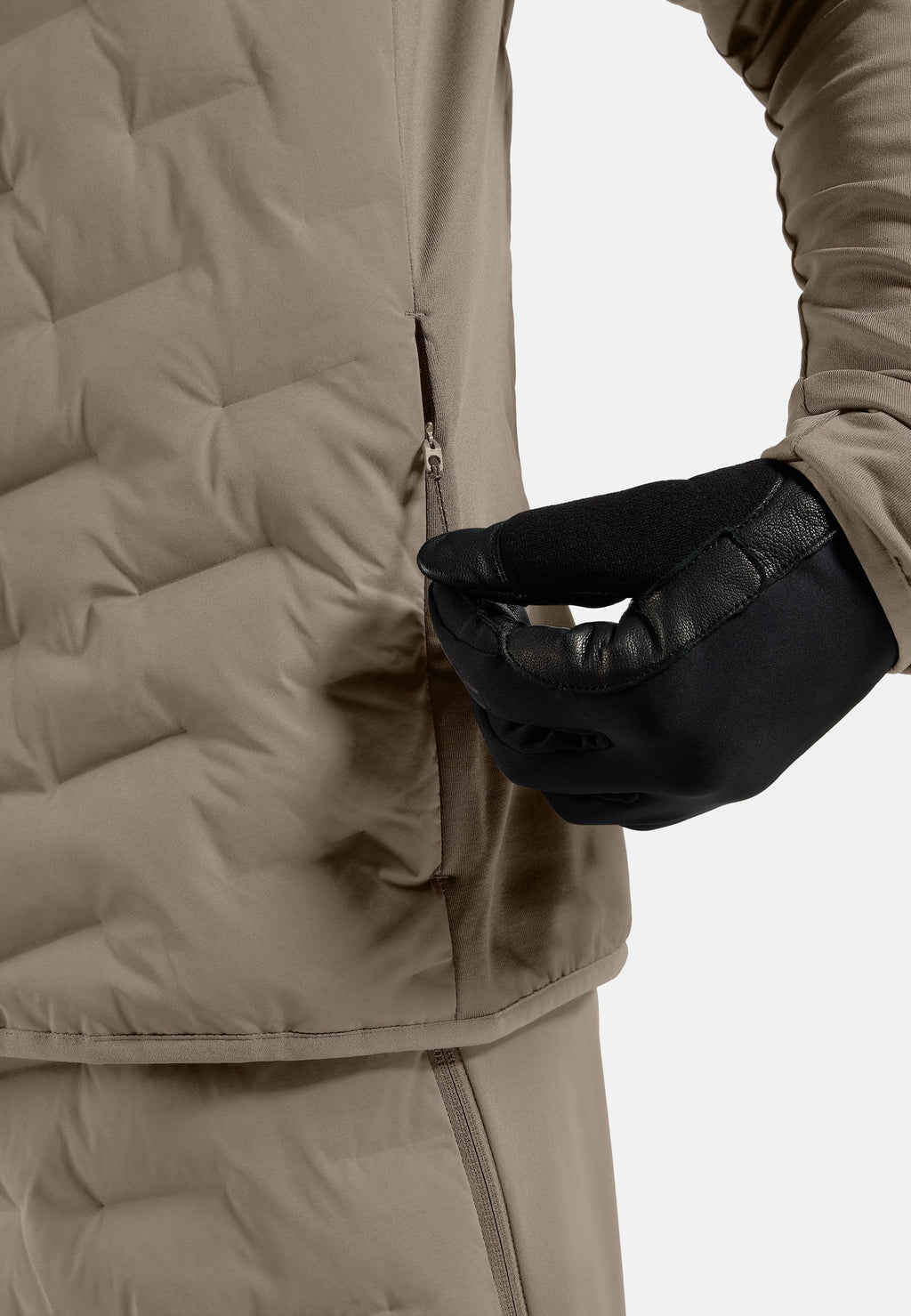 The Zeroweight Insulator hybrid mid layer hooded zip