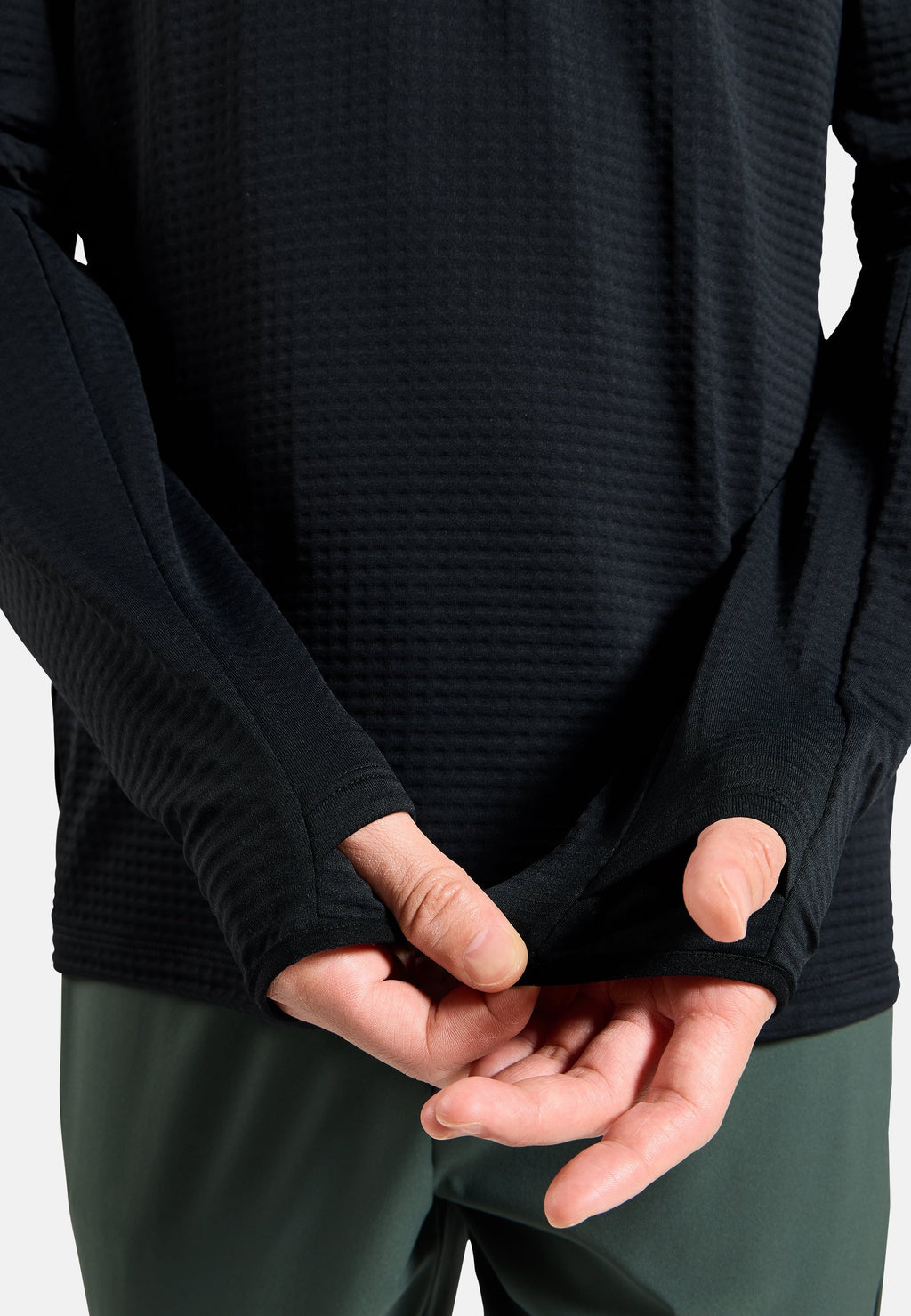 The Essentials Thermal half-zip running mid layer