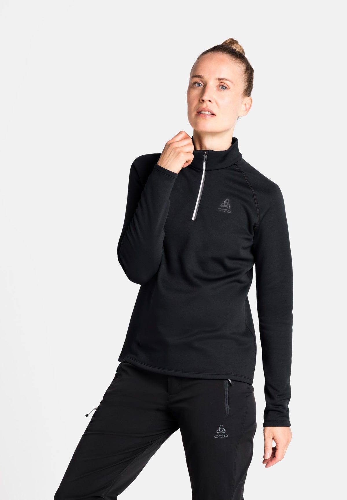 The Besso long sleeve half-zip mid layer