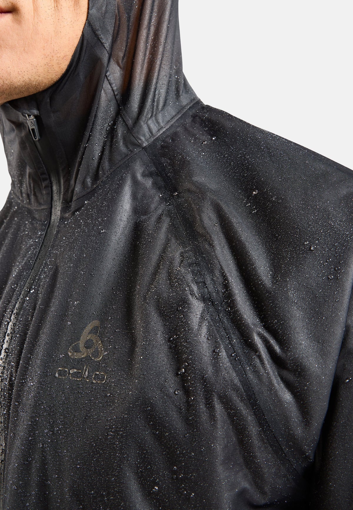 The Dual Dry Performance Knit waterproof insulated running jacket