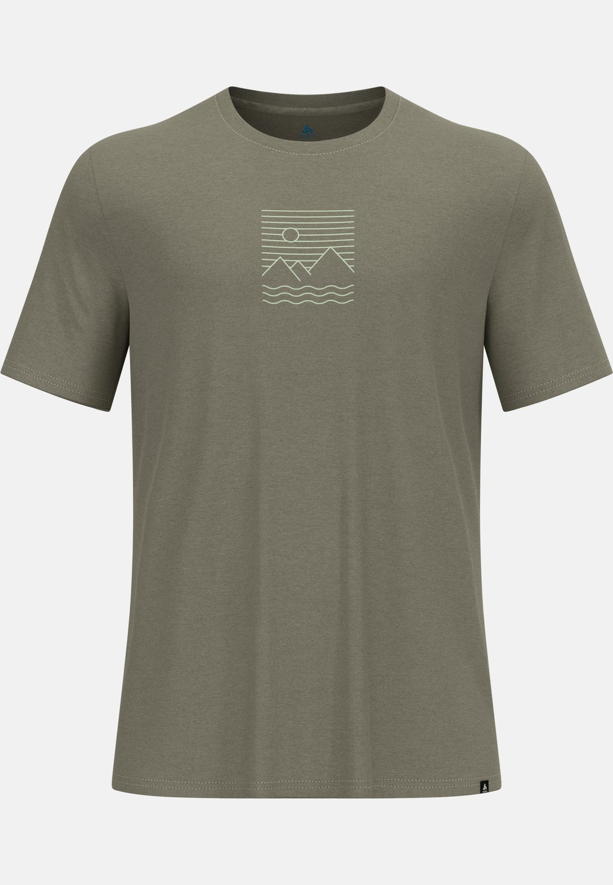 Ascent sun sea mountains t-shirt