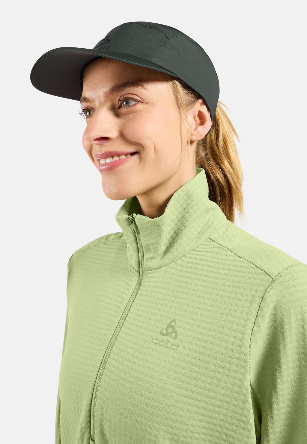 The Essentials Thermal half-zip running mid layer