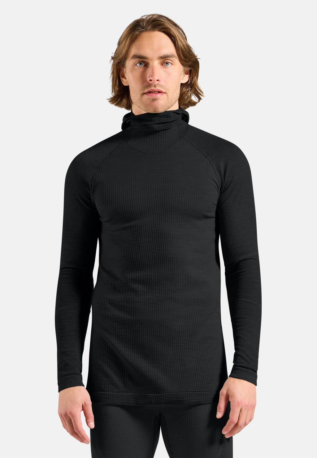 The Seamless Performance Wool base layer top with facemask