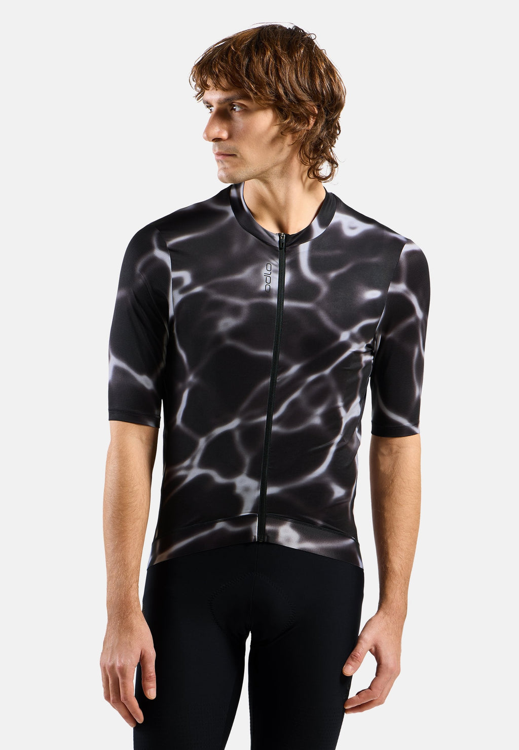 The Zeroweight Pro Chill-Tec full-zip print cycling jersey