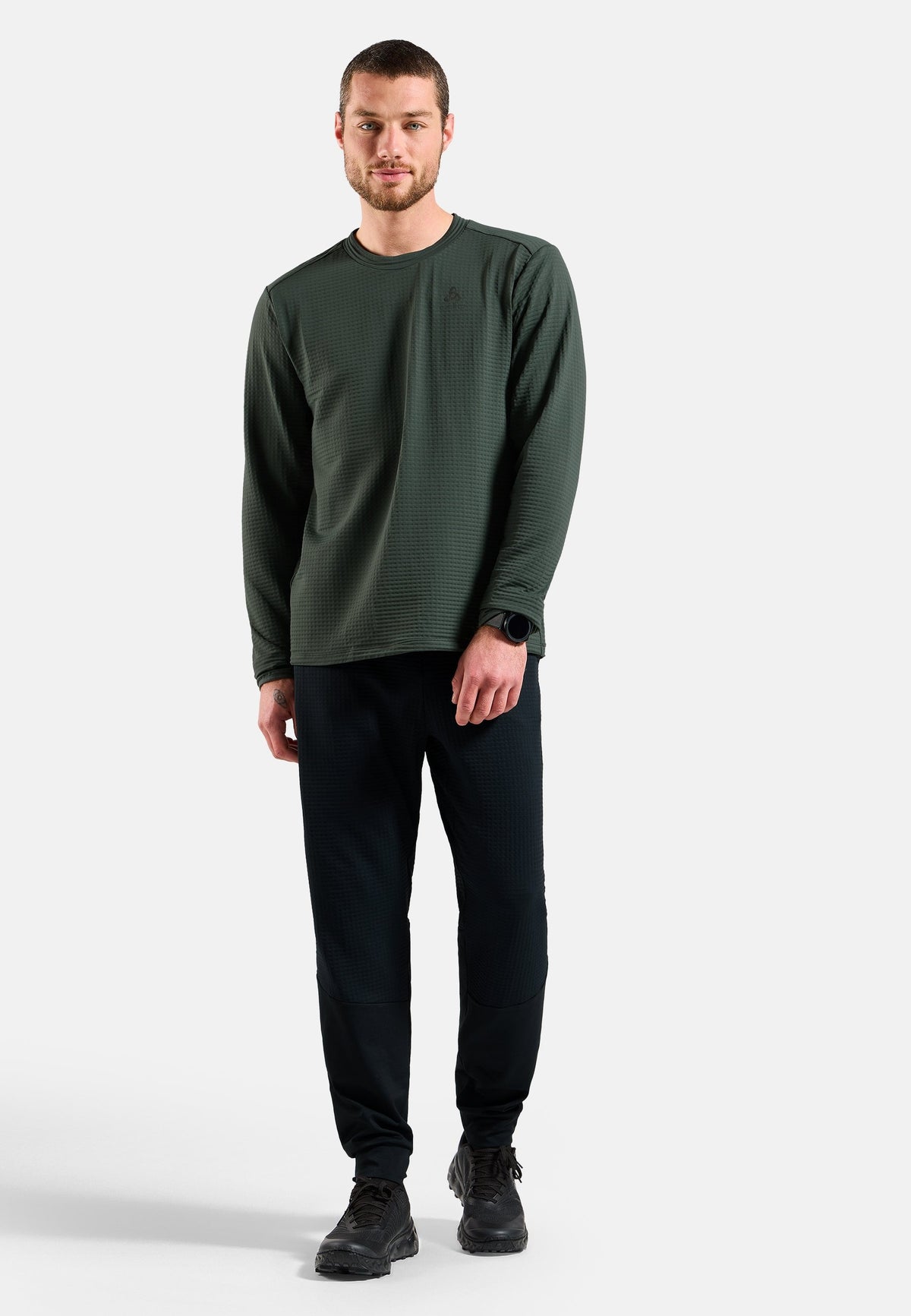The Essentials Thermal crewneck running mid layer